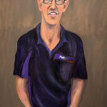 Lynn Christensen, Steve, Oil on canvas, 24"x36", NFS