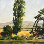 Ben Wu, Sonoma Hill, Oil on canvas, 11" x 14"