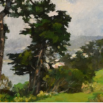 Benjamin Wu, Lands End Near Golden Gate, Oil on canvas, 14"x11"
