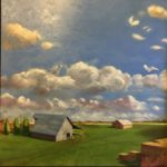 Spring Warren, Blue Skies, Oil on canvas, 36"x36", $1,500