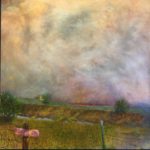 Spring Warren, Fire Season 2, Oil on canvas, 24"x24", $950