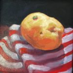 Spring Warren, Potato, Oil on canvas, 6"x6", $150