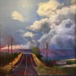 Spring Warren, Road 31 Overpass, Oil on canvas, 40"x40", $1,800
