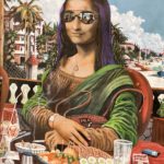 Francisco J. Rivero, Mona Lisa en Varadero, Acrylic on canvas, 25” x 21”, $800