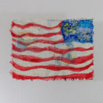Jane Ingram Allen, No More Guns, Mixed media with handmade paper, 7 pieces, each 12”x15”, Price: $3,000