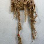 Natalie Nelson, Will You Do My Hair, Plant fiber, barrets, plastic bands, wood, felt, 16"x 1.2", Price: $250