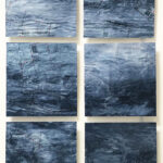 Sandra Beard, If by Sea, 2022 Acrylic/metal 15" x 14" each (6 sections) $1800