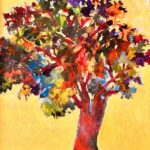 Enchanted Tree, Acrylic, 17” x 20”, 2022, $250