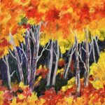 Gift Of Autumn, Acrylic, 8” x 8”, 2023, $250